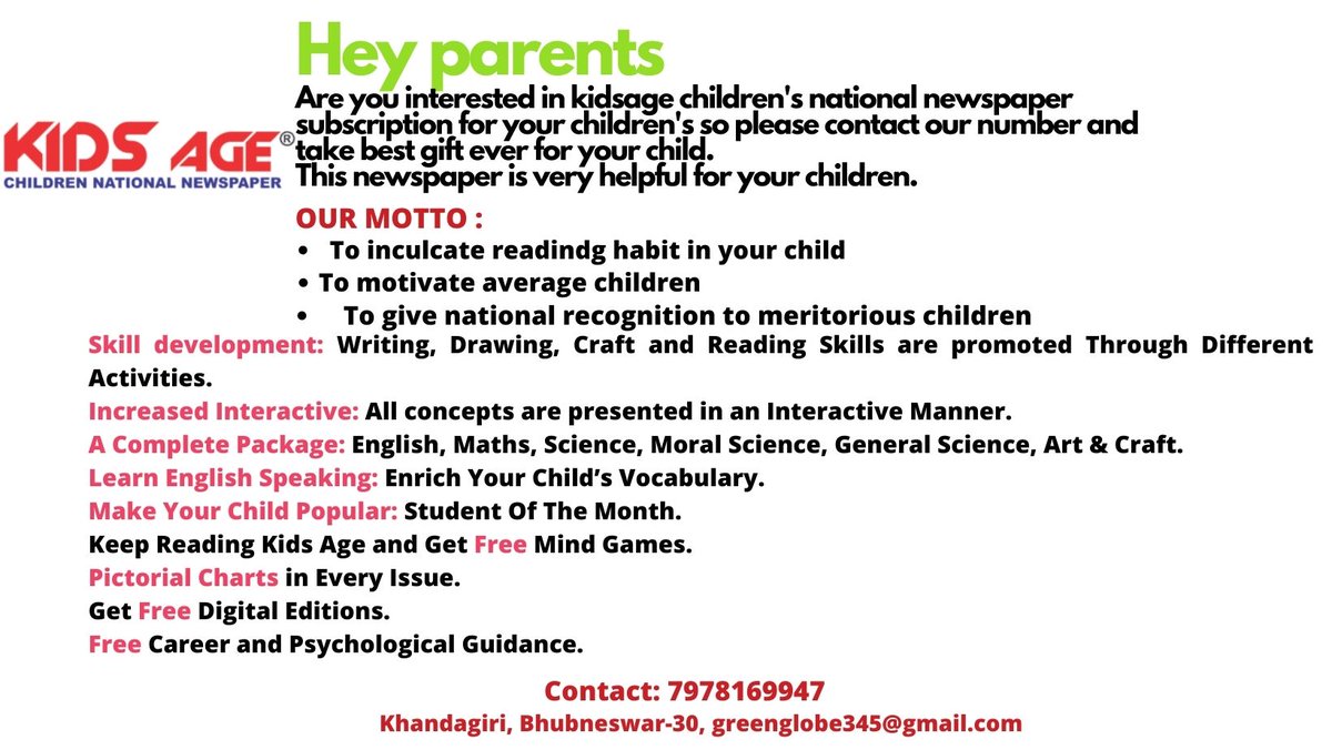 GREENGLOBE01's tweet photo. Kids Age Newspaper https://t.co/xe90p21Kbe