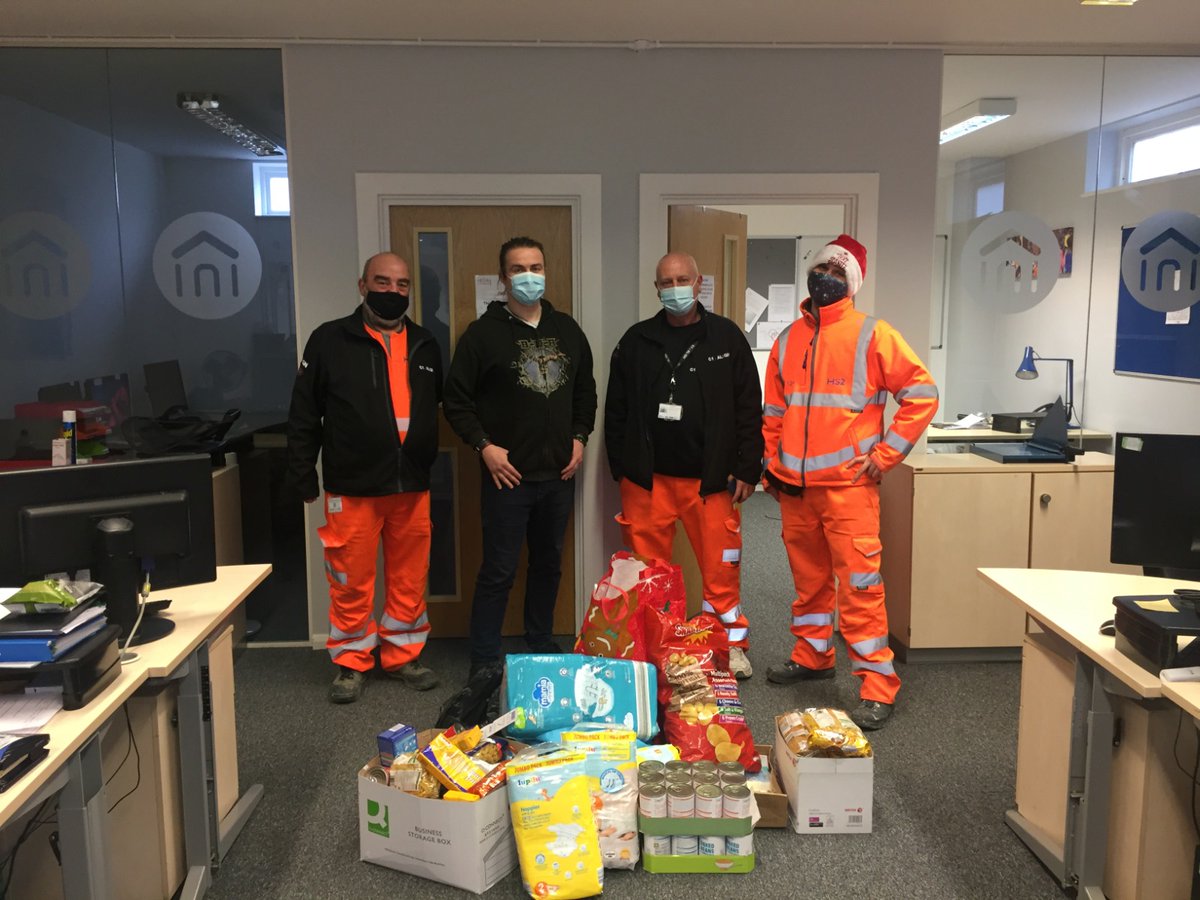 SloughHomeless's tweet photo. A massive thank you to Surjit and everyone involved in the donation made by the Align JV team to our sister charity @TrinityHomeless ! 

We’ll put these items to good use in the hampers for our residents we are making for Christmas!

#alignjv #christmasdonations #MerryChristmas https://t.co/UeA8mC6svB