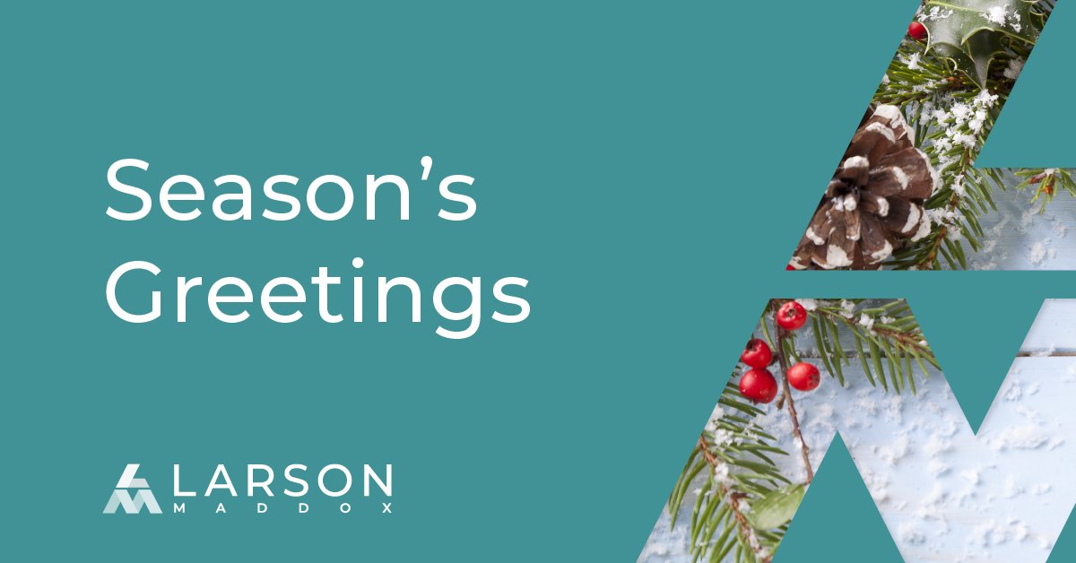 Larson Maddox wishes you a happy &amp; healthy holiday season! As part of Phaidon International, we successfully solved the talent challenges of 2,000+ clients, and helped over 5,000 people find their dream job this year, so we wanted to thank everyone that worked with us in 2021.