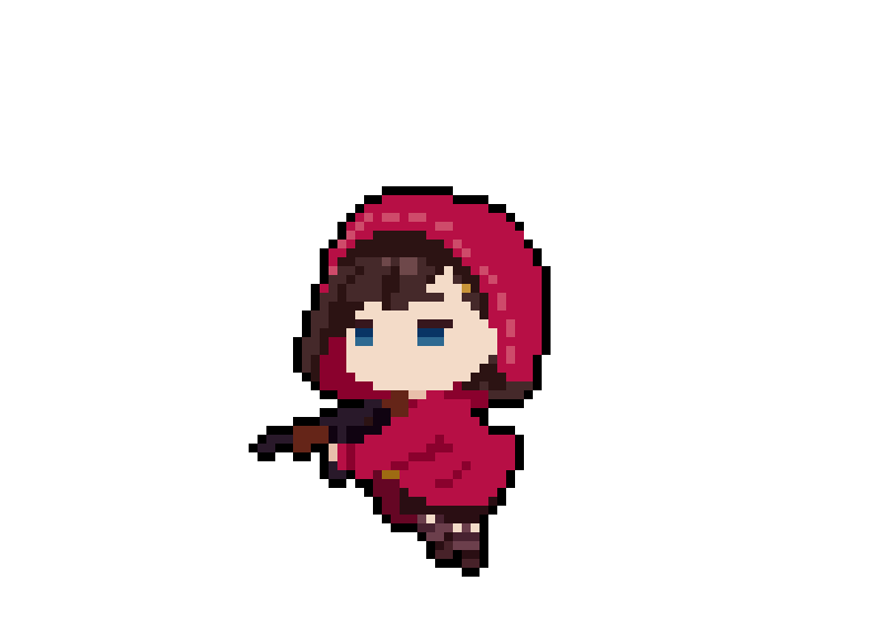 HiJump_Games's tweet photo. ワンダーランのキャラ紹介♪
「赤ずきんちゃん」
冷たい目つきで主人公達を睨む
随分とゴツい銃をお持ちで。
Little Red Riding Hood.
Glaring at the main characters with cold eyes.
You have a very rugged gun.
■iOS/Android
https://t.co/oCve1i2MiU
#ワンダーラン #WonderRun #indiegame https://t.co/MDmirEuIFA