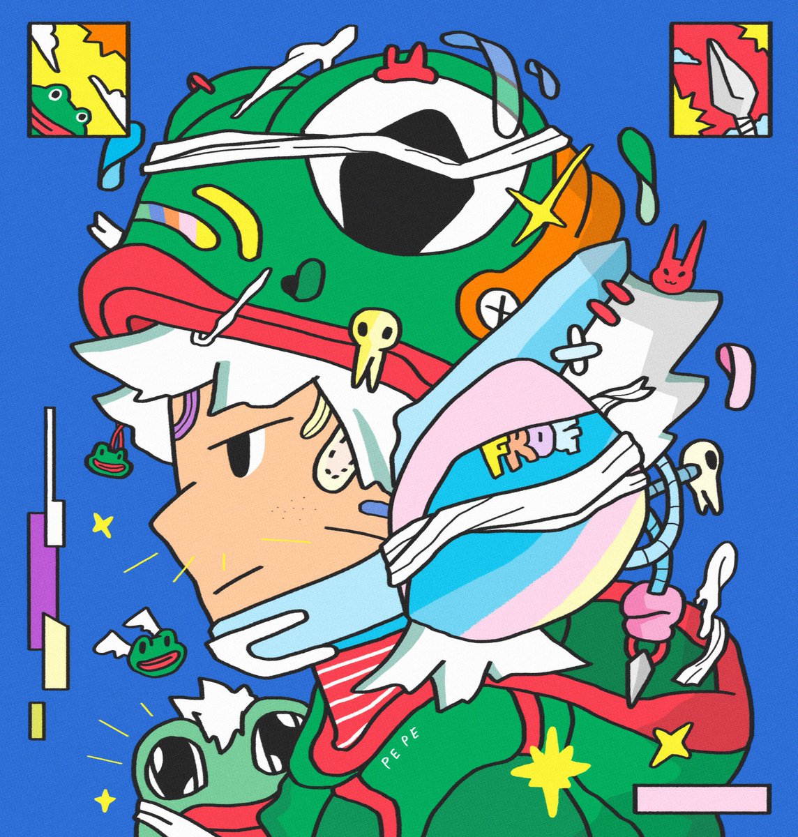 SUNNICEARTCLUB's tweet photo. F R O G B O Y,  J O N I N * *
The Auction Has Begun !! 
🐸 thanks 0xE25A. 🐸
.
https://t.co/HILbOiwmlH 
.
#FoundationNFT #nftart #nftcollector  #NFTCommunity #NFTTHAILAND #pepe https://t.co/3qFw2Ru7pR