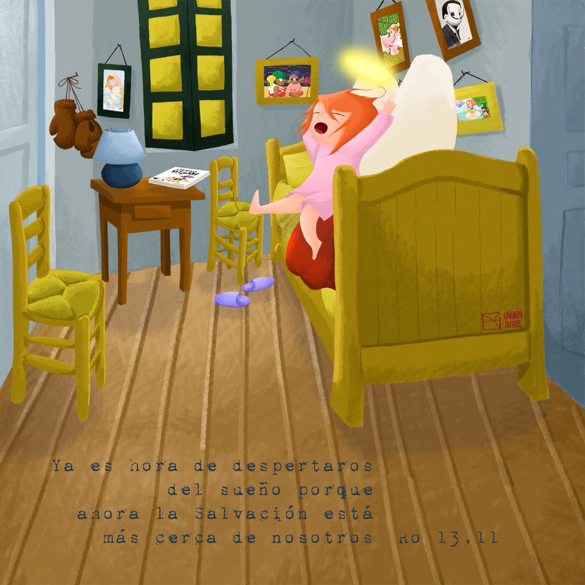 CDutrus's tweet photo. FELIZ NAVIDAD  @vangoghartist @vangoghmuseum #childrenbookillustrator #artwork #illustration #illustrationartist #digitalillustration #drawing #illustrationoftheday #procreate #digitalart #fanart #carmendutrus #childrenillustrations https://t.co/sazqDAAicL