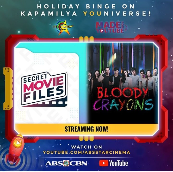 R2beh_KiligKing's tweet photo. Holiday break is also the season to binge watch - real ghost stories, alternate endings, and potential sequel?!? 😨
After seeing the movie, watch the #SecretMovieFiles of Bloody Crayons! https://t.co/H2YeEhZQcX
@iamr2alonte | #RonnieAlonte
@ABSCBN https://t.co/R3GQ6c3bfj