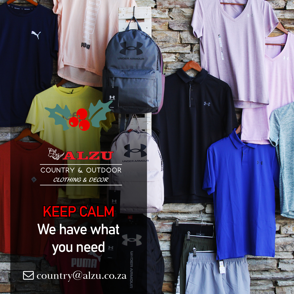 From Under Armour to Puma and everything in between! alzu.co.za 

#alzu #alzupetroport #travelling #krugerpark #middelburg #roadtrips #nature #safari