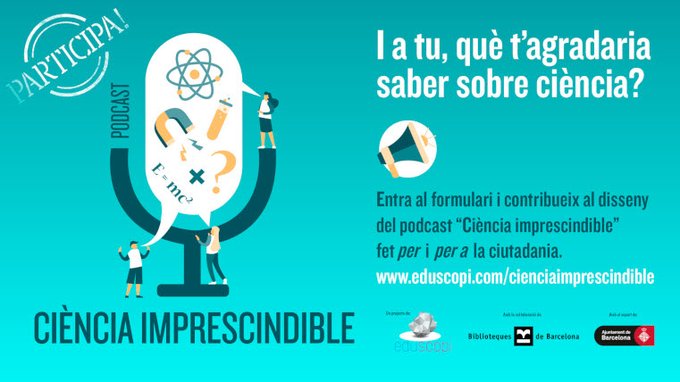 BibliotequesBCN's tweet photo. 👩🔬Recordeu el projecte #CiènciaImprescindible? Us preguntàvem què volíeu sabre sobre ciència.
Ara @eduscopi publica 10 podcast que ja podeu escoltar!
🔗https://t.co/yy42ltUW2i
🧵Descobreix-los en aquest FIL👇 https://t.co/KdsANFML21