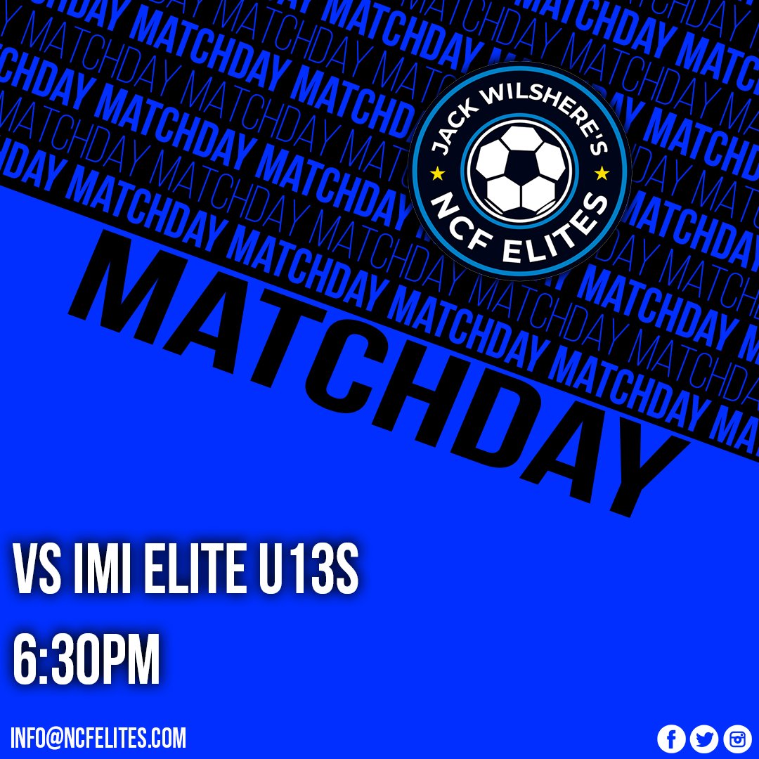 Match day vs <a href="/IMIFOOTBALLACA1/">IMIFOOTBALLACADEMY</a> 

6:30pm tonight for our u13. 

#youthfootball