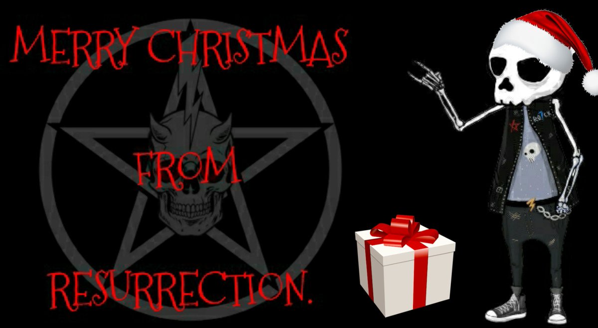 From everyone in <a href="/ResurrectionRox/">Resurrection</a> we'd like to wish you a Merry Christmas and thank you for your continued support.  💀🤘❤🍻