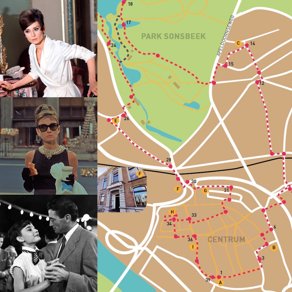 Wéér een lockdown… zijn al je to-do lijstjes inmiddels afgevinkt? Kleed je dan lekker warm aan en maak de speciaal door ons ontwikkelde Audrey Hepburn wandeling! (Én luister naar de bijbehorende podcast met leuke weetjes!) 
Download hier de route: bit.ly/AudreyWandelin…