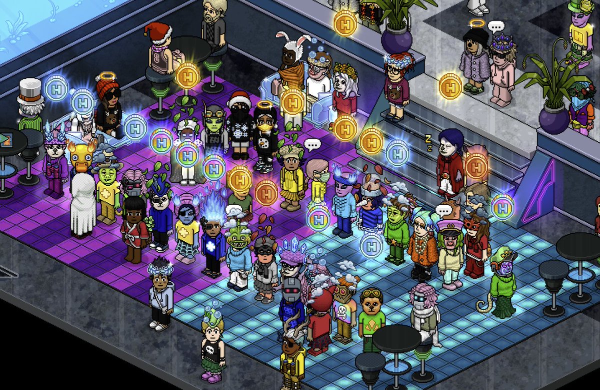 💎FULL HABBO AVATAR INTEGRATION IS LIVE ON HABBO.COM💎

❗️Habbo Avatar owners can now use their NFT avatar and Diamond HC Sofa NFT in-game with active Habbo and Builders Club membership❗️

Discord post for more info: discord.com/channels/87790…

#HabboNFT #Metaverse