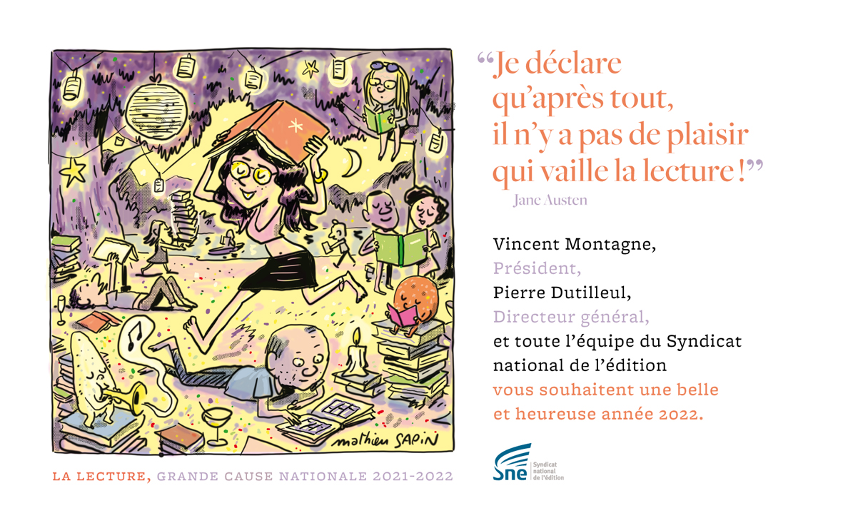 Le Syndicat national de l'édition vous souhaite une belle et heureuse année 2022 ! ✨