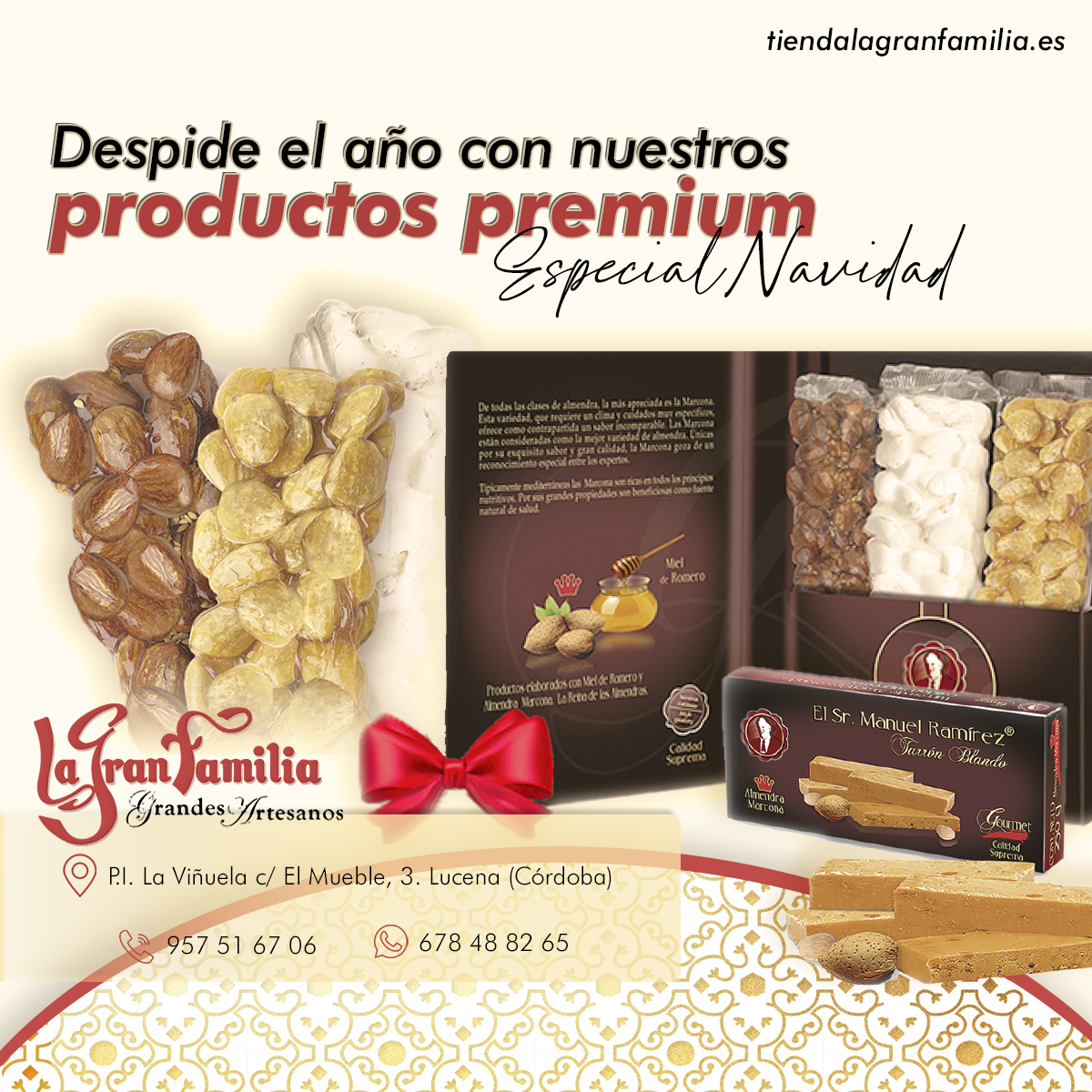 TurronesLGF's tweet image. ¡Ha llegado la noche más especial del año! En #LaGranFamilia, queremos acompañarte en este momento tan especial con nuestros productos #artesanales y #premium. Os deseamos a tod@s un #prospero2022 repleto de salud, alegría y amor ❤ ¡#FelizAño! 🥂