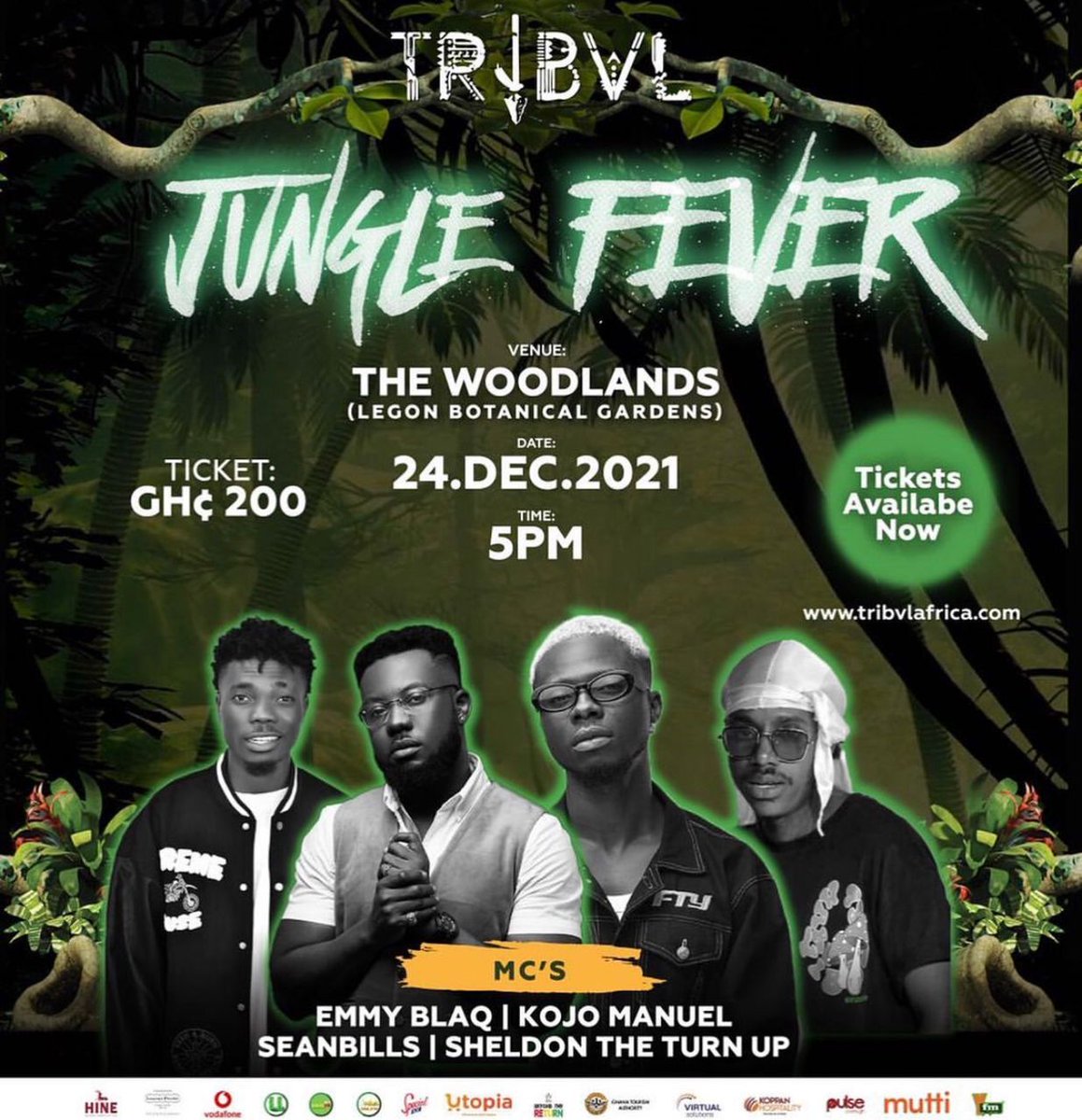 It's Happening This Friday, 24th December 2021. Come Let's Party In The Woodlands (Legon Botanical Gardens)