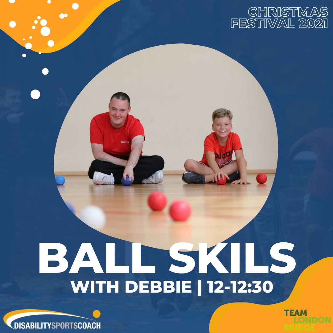 DSC_13's tweet photo. Start your Wednesday afternoon off on a roll at our Virtual Christmas Festival, with an inclusive ball skills session led by Debbie!
Build coordination & get active while catching up with friends.
DM for Zoom code or register at: https://t.co/J2kaZSPBmh
#MakingChristmasCount https://t.co/VptBpFYhgU