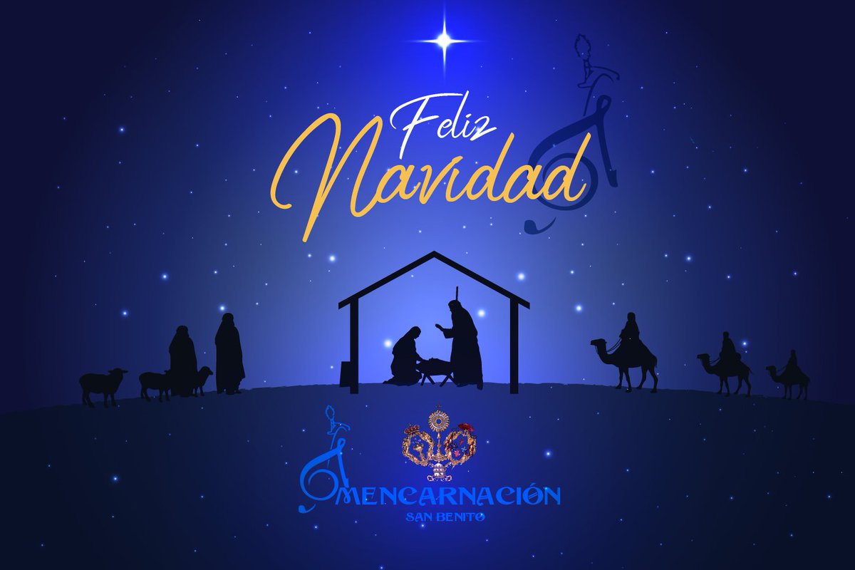 Que esta Navidad, junto a vuestras familias, viváis con pasión la llegada de Jesús.🌲

Recibid con alegría a quien, cautivo ante Pilatos, será quien nos alumbre durante todo el año.

Que el misterio de la Encarnación os haga dichosos.

¡Felices fiestas a todos!🌠

AMENcarnación💙