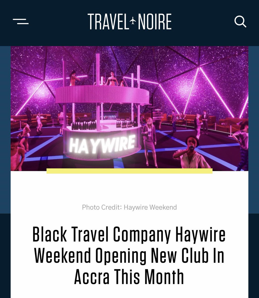 HaywireWeekend's tweet photo. The Revolution will be Televised!!
Thanks @TravelNoire! 

Grand Opening December 23rd…

#GoHaywire! @ClubHaywire https://t.co/pgjj8OwB7c