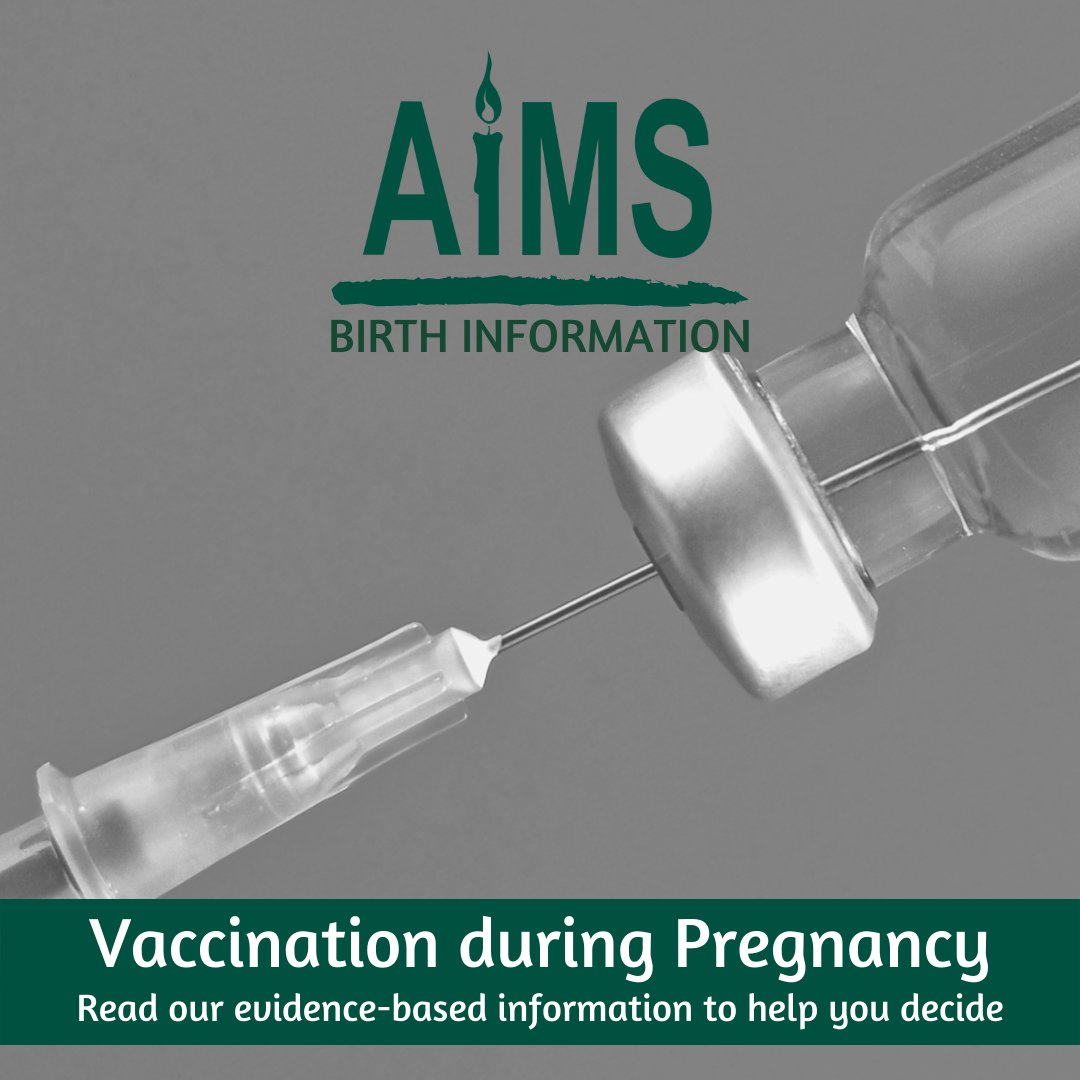 Our page: Vaccination During Pregnancy has been revised and updated. Read about what vaccinations are offered in pregnancy and why, the evidence around safety and potential concerns, and things to consider when deciding.
aims.org.uk/information/it… <a href="/RCObsGyn/">RoyalCollegeObsGyn</a> <a href="/MidwivesRCM/">Royal College of Midwives 💙</a>