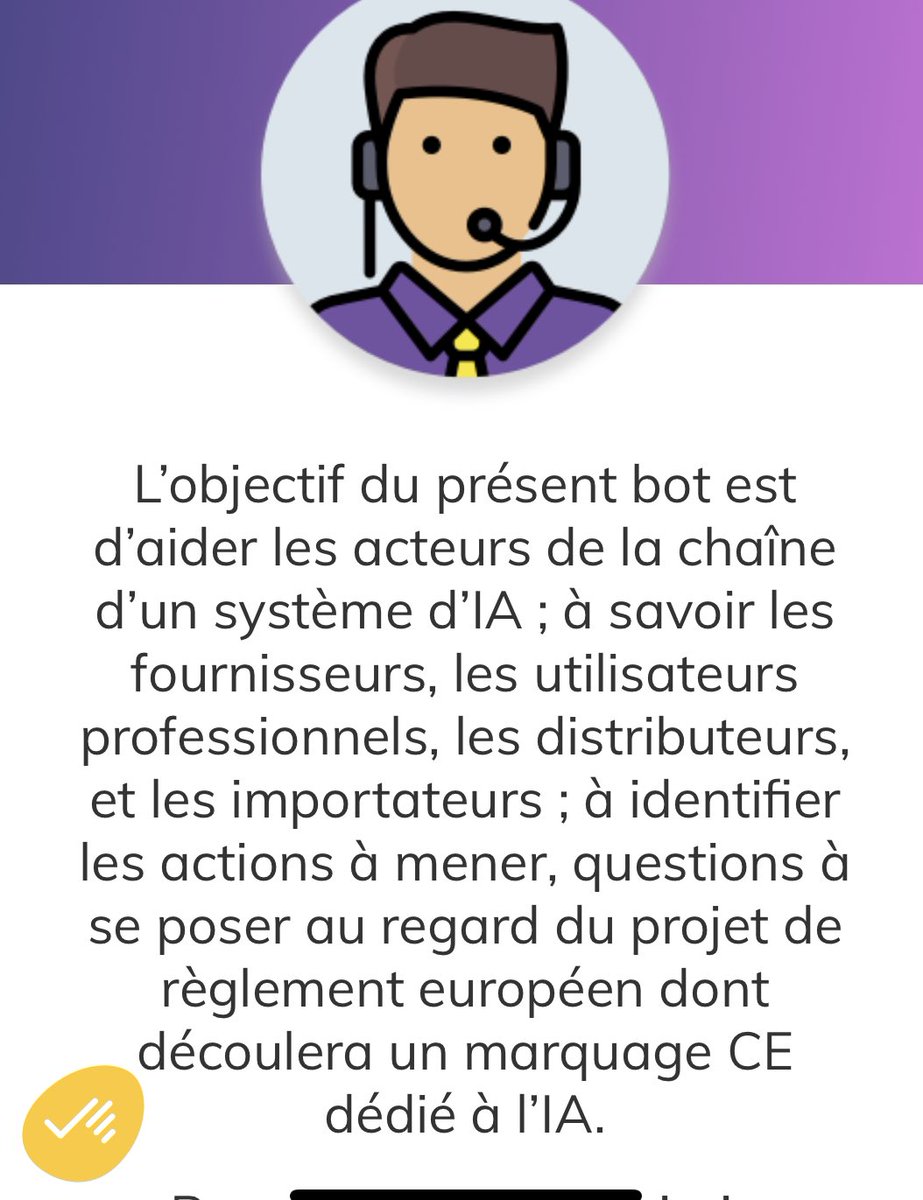 Projet de règlement IA:  identifier les actions à mener, les questions à se poser en prévision du  marquage CE #DigitalHumanRights Vous pouvez retrouver le legalbot du DEO Eric Laurençon ici :
👉 ethique-numerique.com/seraphin-assis…