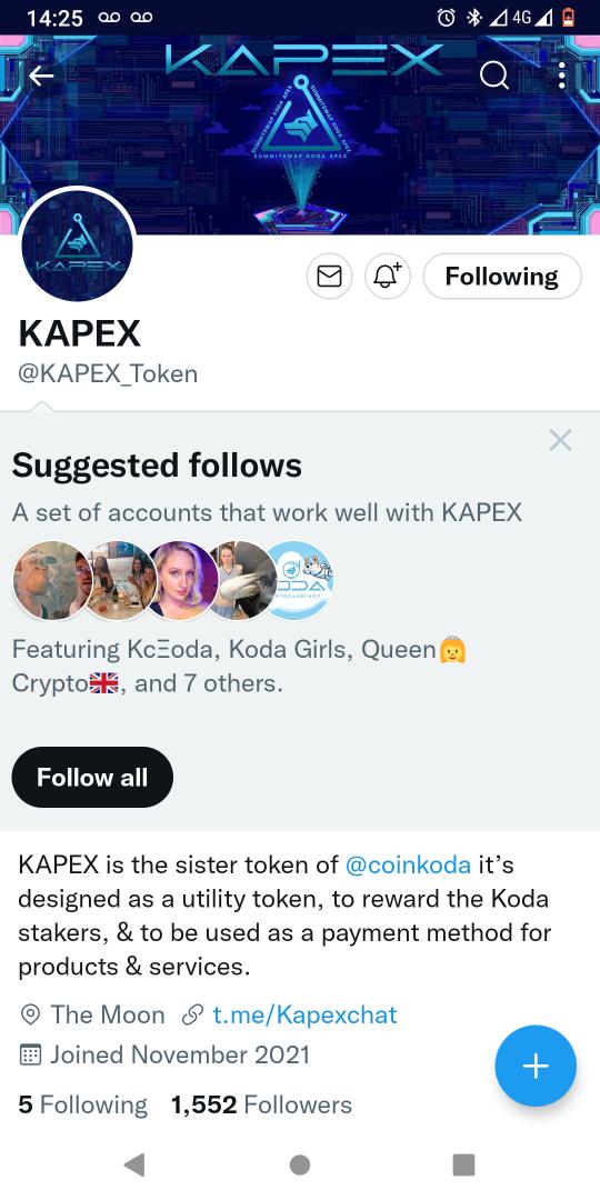 Lukegriffe's tweet photo. @CoinKoda @KAPEX_Token https://t.co/8JHhBfq329