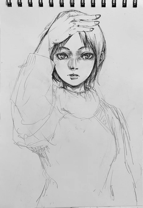 少し描きました。
集中出来ませんでした。。
寝ます😅

#イラスト 
#illustration 
#オリジナル 
#Original 
#イラスト好きさんと繋がりたい 