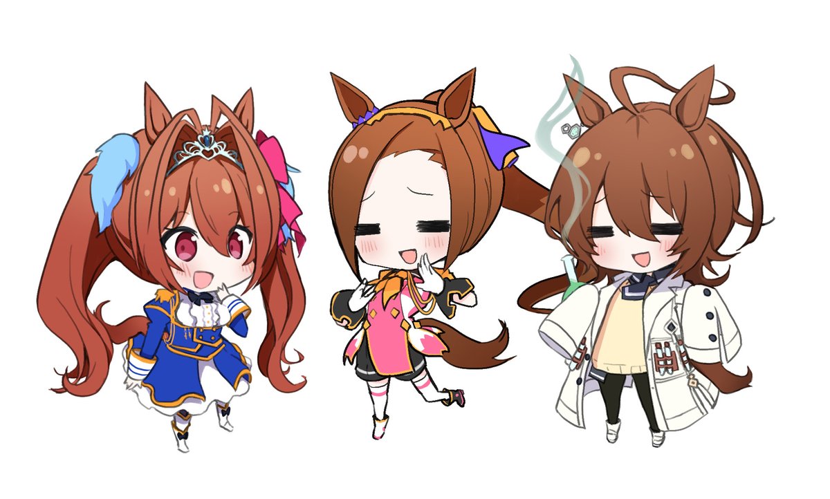 1girl animal ears horse ears solo brown hair tail horse tail  illustration images