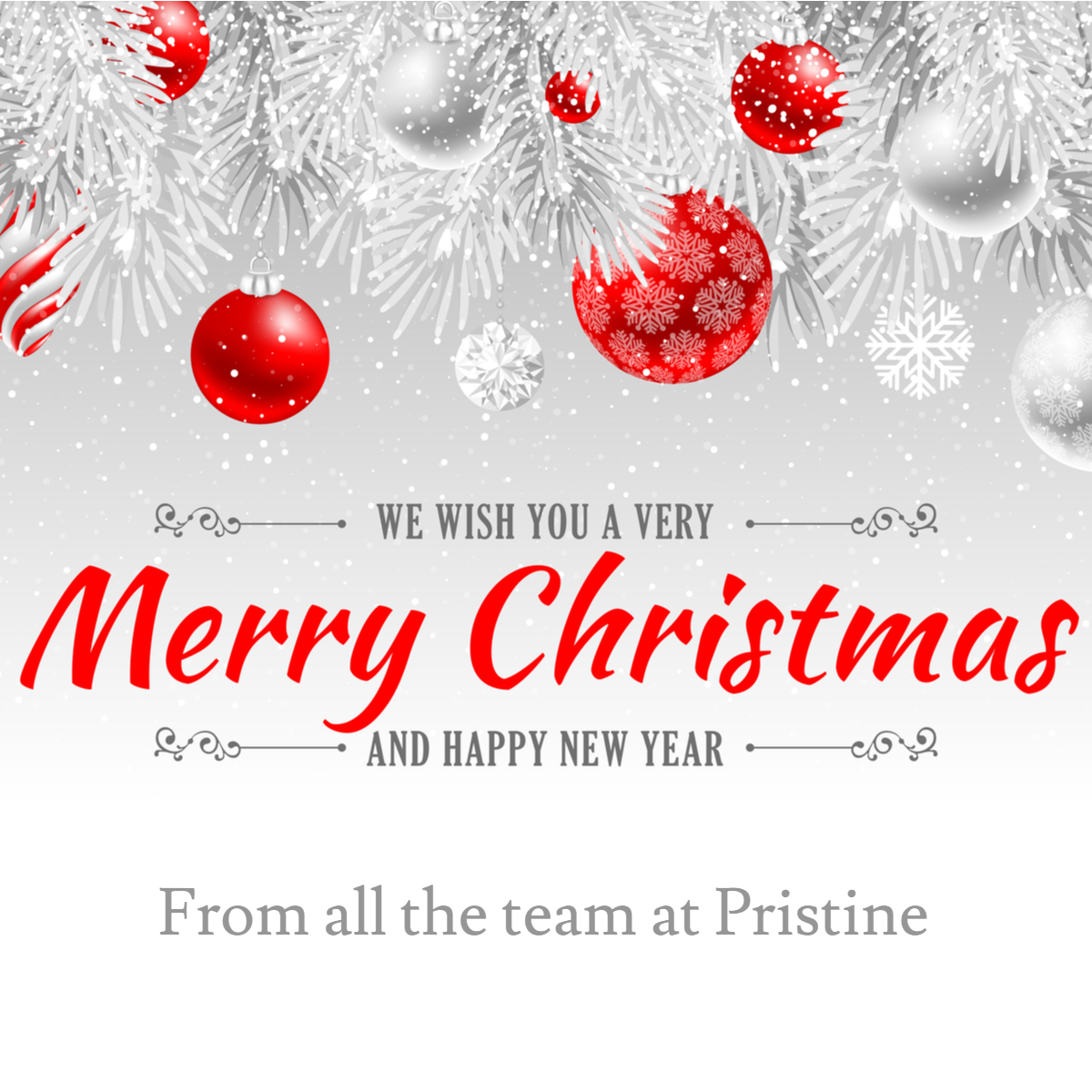 pristinecleanuk's tweet image. Seasons greeting from everyone at Pristine 

We would like to thank all our clients and staff for their support over the past year 

Merry Christmas and best wishes for the new year 

#Bethankful 
#Christmascountdown 
#Merrychristmas