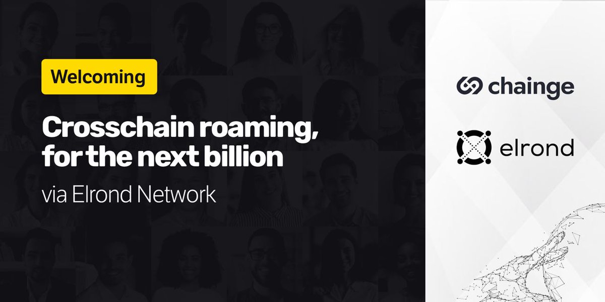 💪 Today, @ElrondNetwork and Chainge Finance join forces!

💥 Our ongoing collaboration focused on interoperability and DeFi capabilities will empower <a href="/FinanceChainge/">Chainge 🪢</a> and <a href="/MaiarExchange/">X Exchange</a> users to quickly and seamlessly cross-chain roam $EGLD &amp; $USDC to and from the Elrond network
