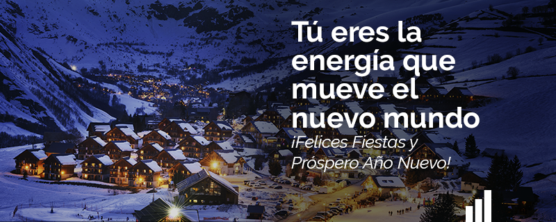 Somos la #energía que mueve el mundo, en el que la digitalización y la colaboración se unen para crear una gran comunidad que no para de crecer. Trabajemos juntos para que en 2022 nuestro planeta sea más eficiente y sostenible ¡Felices Fiestas! #AmpereEnergy #TuAliadoparaElCambio