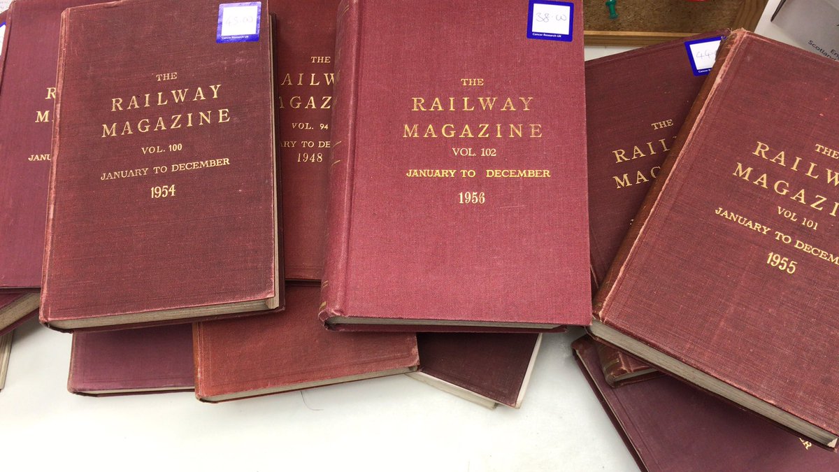 Amazing donation! for any train enthusiasts out there 13 vintage volumes from 1947 to 1959 <a href="/33Cruk/">CRUK chorley 33 shop</a> #Christmas #gift