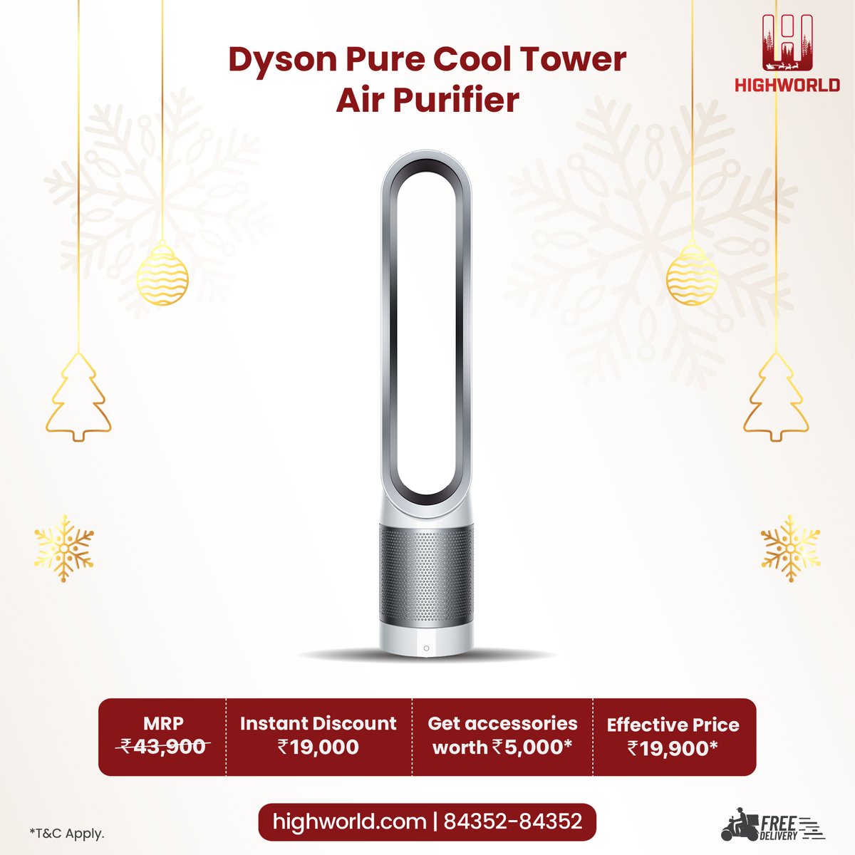 HighWorld_com's tweet photo. The holiday season is upon us but so is polluted air. Don't forget to give your loved ones the gift of clean healthy air this Christmas!
Visit us at https://t.co/EelBWwx1bi
or call us at 84352-84352
#Dyson #Highworld #DysonDemo #DysonAirPurifier #Christmas #XMas2021 https://t.co/LrECNA79SC