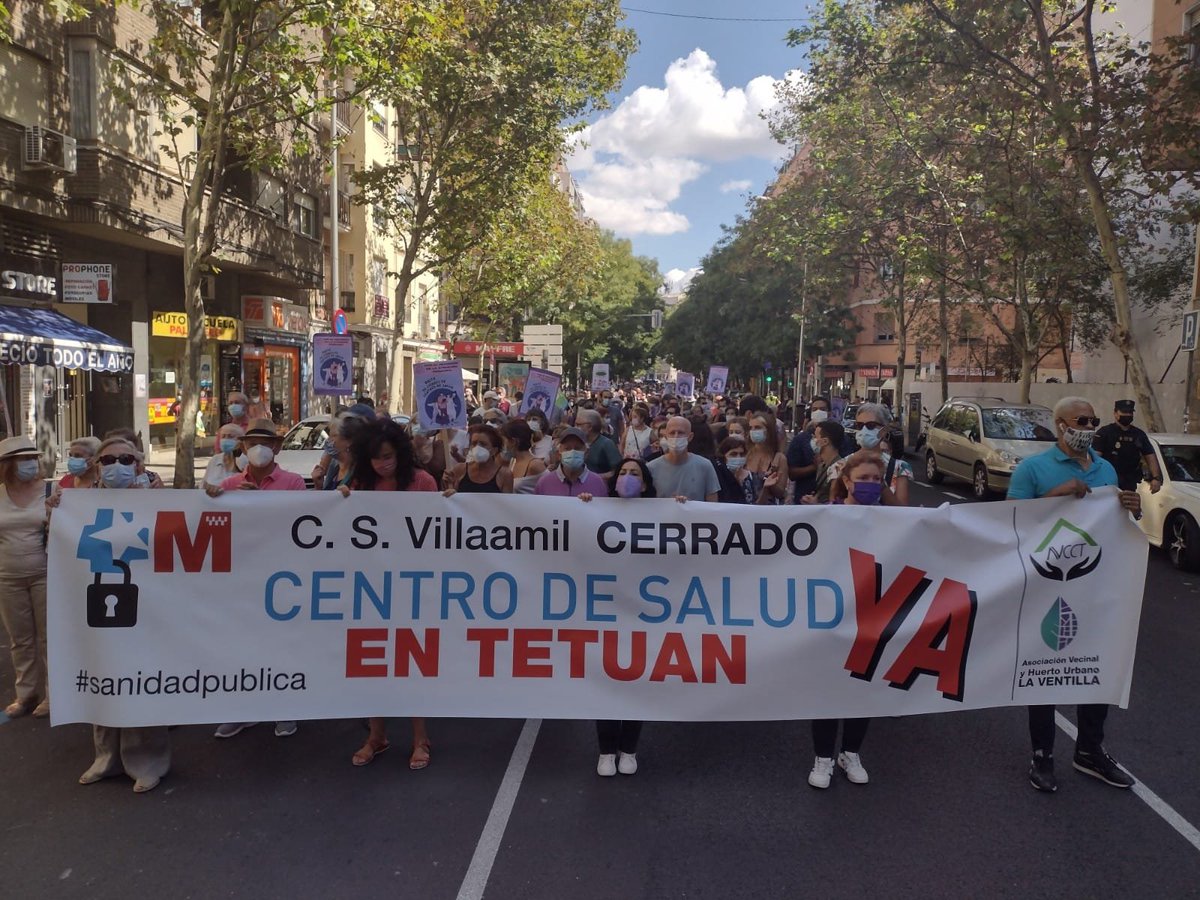 asocvec4Ctetuan's tweet photo. @TioEthan @PachiBarrueco @IdiazAyuso @asoventilla @FRAVM El  CS Villaamil lleva cerrado desde Junio y la @ComunidadMadrid se comprometió en buscar un "local adecuado" en #Tetuan 
Desde entonces ninguna noticia https://t.co/4fiyCB9HIu