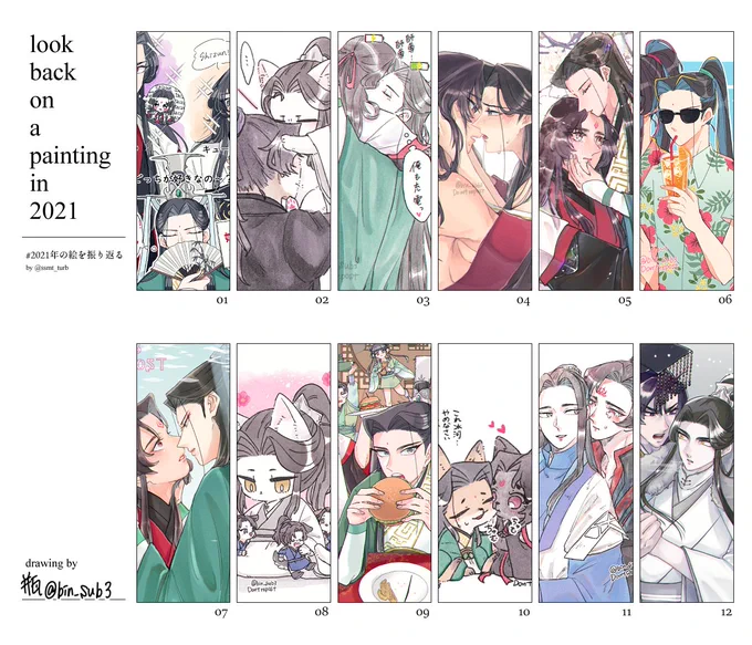 さはん沢山と2haも少しずつ #2021年の絵を振り返る 