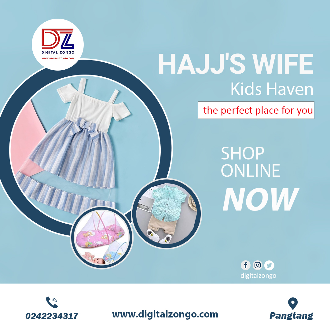 digitalzongo's tweet photo. Hajj's Wife Kids Haven deals in kids clothing, baby diapers, baby carriers, baby lotions, baby walkers, car seats, and many more.
Kindly visit https://t.co/lsPDWiGvcp for more information
---------------------------------
#Kindlyshare

#DigitalZongo
#ZongoImpact
#Zongovationhub https://t.co/cCsCaitkar