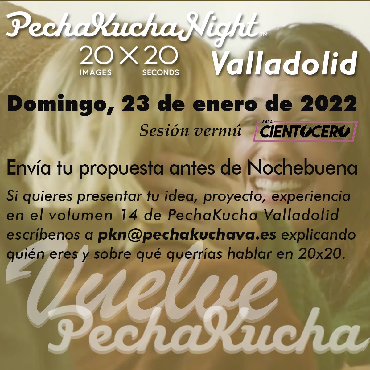 PechaKucha Valladolid v.14 busca presentadores.

Si quieres participar date prisa.