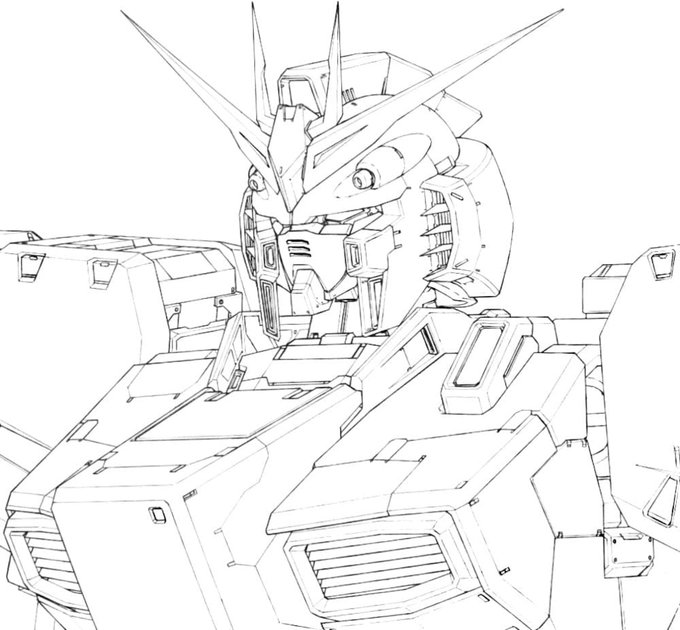 νガンダム線画です 