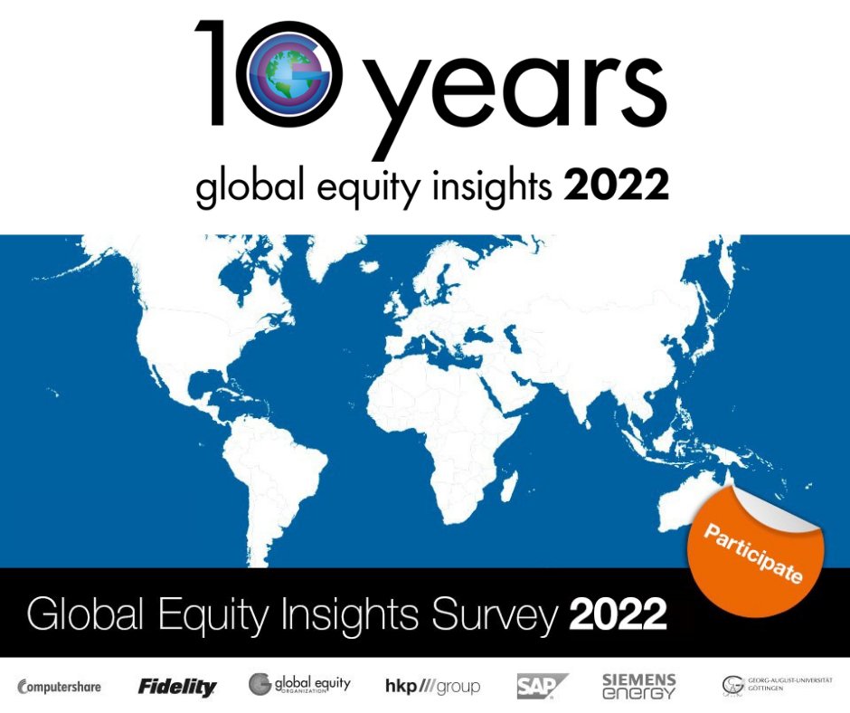 Want to be apart of the leading global assessment of current market practice and trends regarding equity-based compensation across the world? Only those who participate will have access to the results! Participate today, don't miss your chance! ow.ly/8uHL50HfGTc