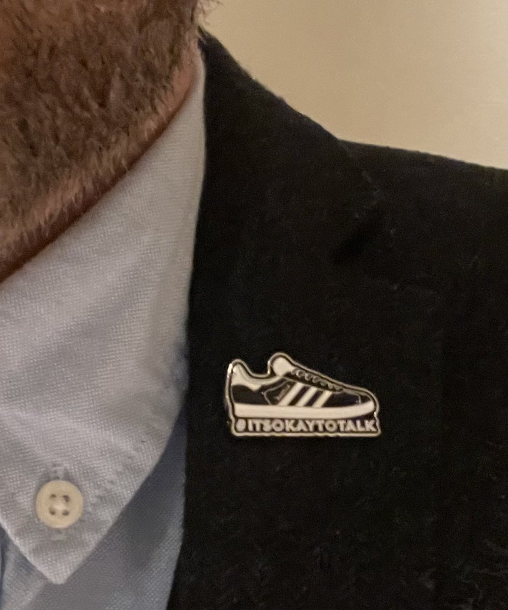 Wearing this badge as a reminder. If especially at this time of the year, you feel stuff getting on top of you, talk about it with someone. 
A problem shared…
<a href="/MindBodySoleUK/">Mind, Body & Sole</a> @DasslersCraft <a href="/man_savings/">Man Savings</a>