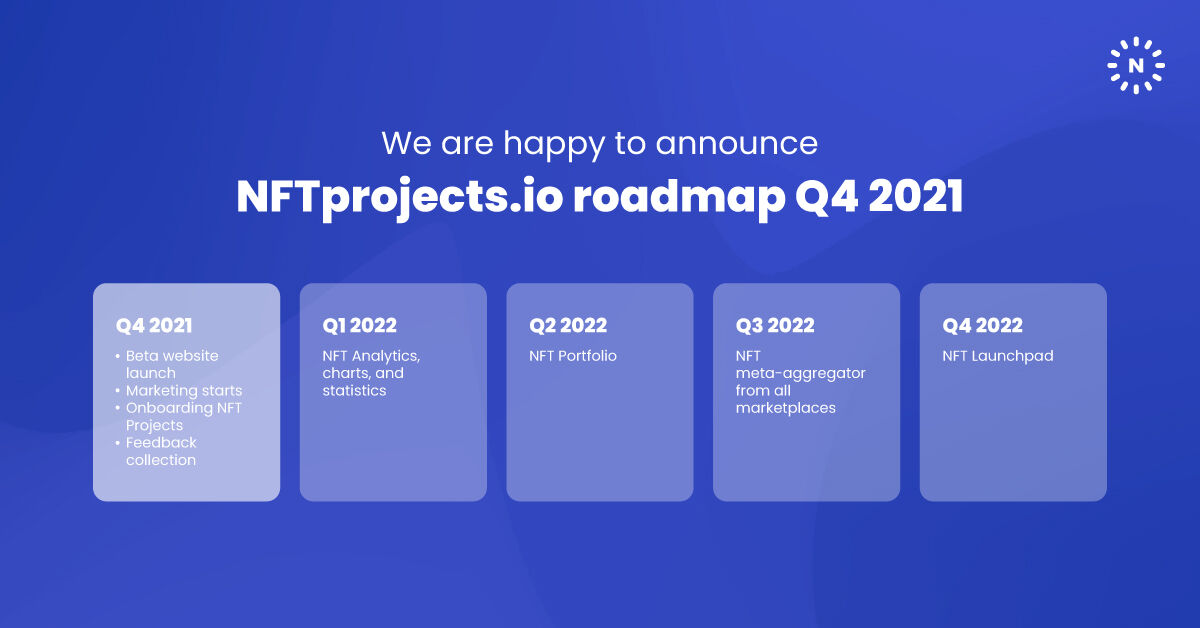 NFTprojects's tweet image. We are happy to announce  NFTprojects.io roadmap

#NFTs #NFTaggregator #NFTartists #NFTCommunity #NFTProjects #NFTList