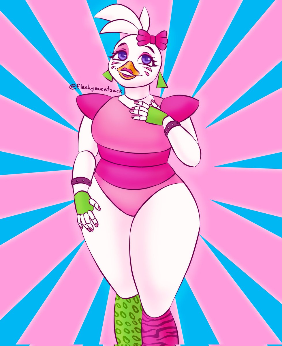 fleshymeatsack's tweet photo. #glamrockchica is such a cutie! And a good source for trying out new ways of shading https://t.co/P2dD2Q6C6E