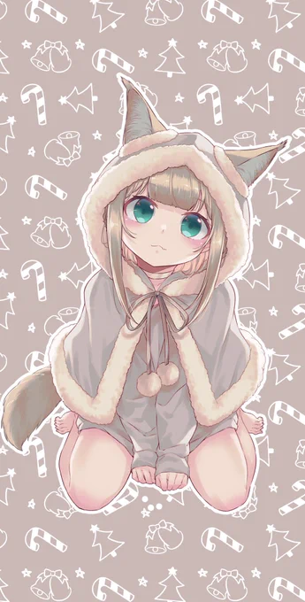 クリスマスの壁紙作ったよ🐈良かったら保存して使ってね🎄🎁 