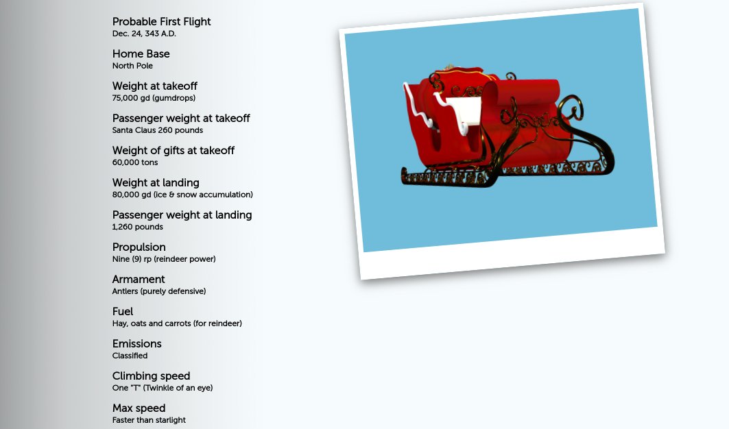 WhatSanta's tweet photo. More information on Santa's sleigh from @NoradSanta #wheresanta #Christmas https://t.co/r9lgmj72GE