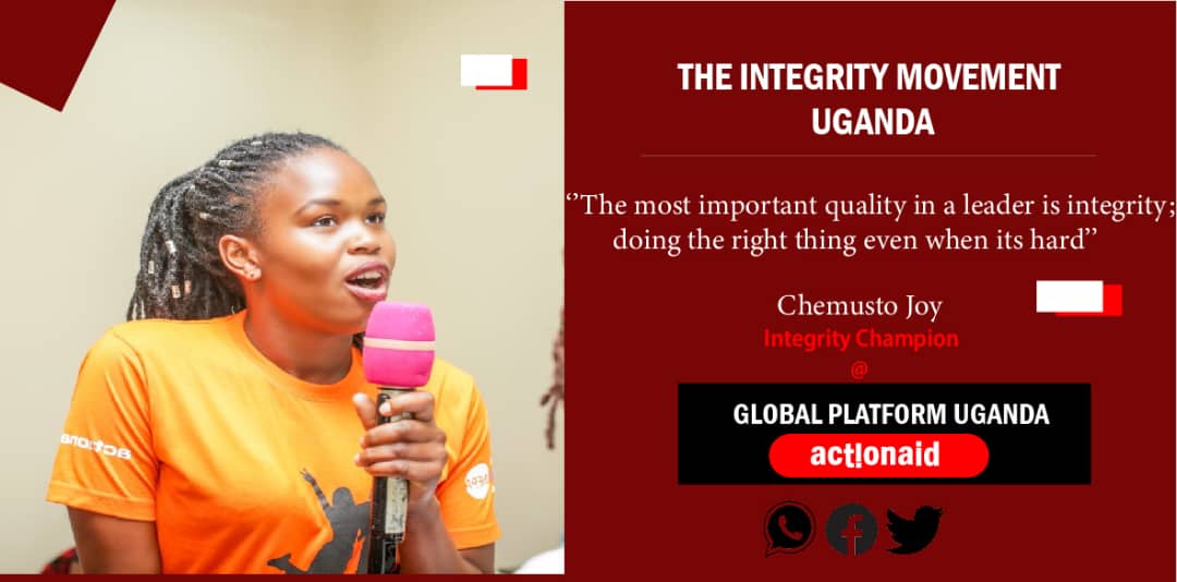 joy_chems's tweet photo. @joy_chems @Shibahnams1 @sandejoshua4 @UNICEFUganda @mandedavid11 @nyaribi @actionaiduganda #UNFPA @global_uganda @Kalenda96 @GloriaChella @JentriceChemus2 @NorahCheps integrity campaign action https://t.co/RA2WYnCiSL