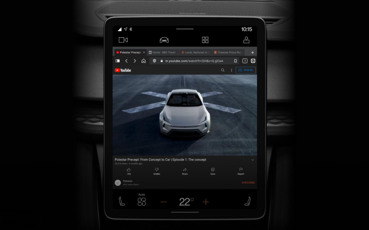 Vivaldi releases the first web browser for Android Automotive