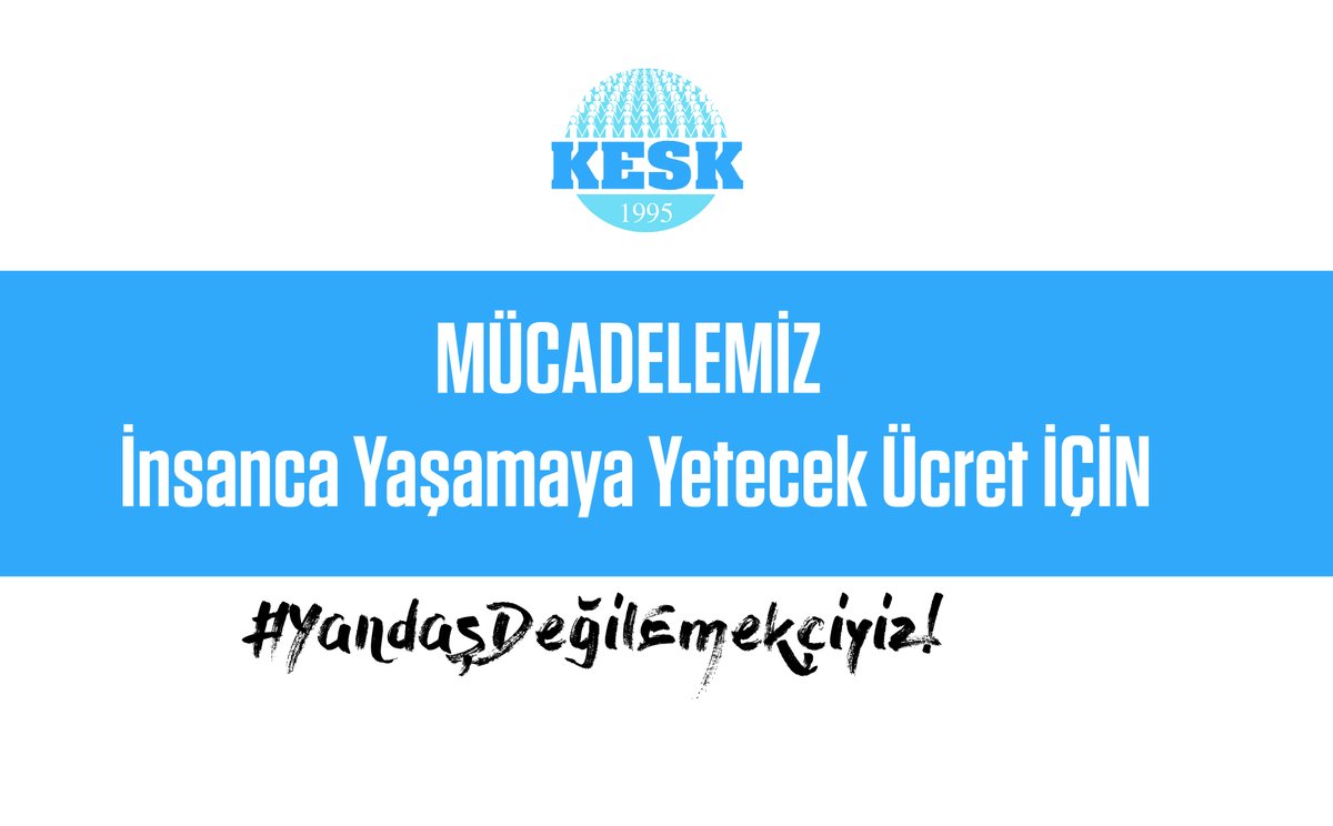 sesgenelmerkezi's tweet photo. Mücadelemiz 
📣İnsanca yaşamaya yetecek ücret için,
📣İşsizliğe mahkum edilen milyonlar için, 
📣Temel gelir güvencesi için, 
📣Halktan yana kamu hizmeti için. 

#YandaşDeğilEmekçiyiz 

Sendikal ayrımcılığa son verilsin! https://t.co/m10lfomWXl
