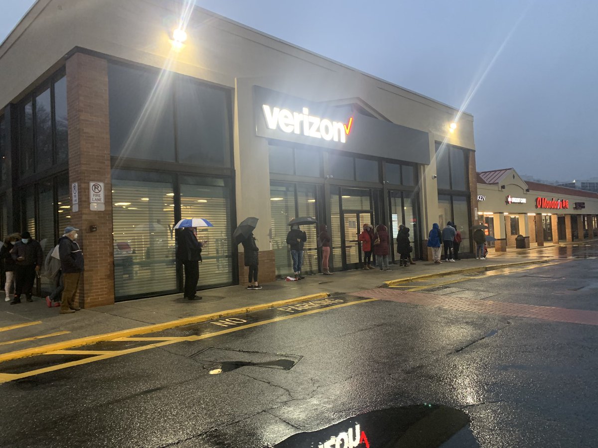 The new normal: line already around the block for testing place that opens at 8:00 am #CovidTesting