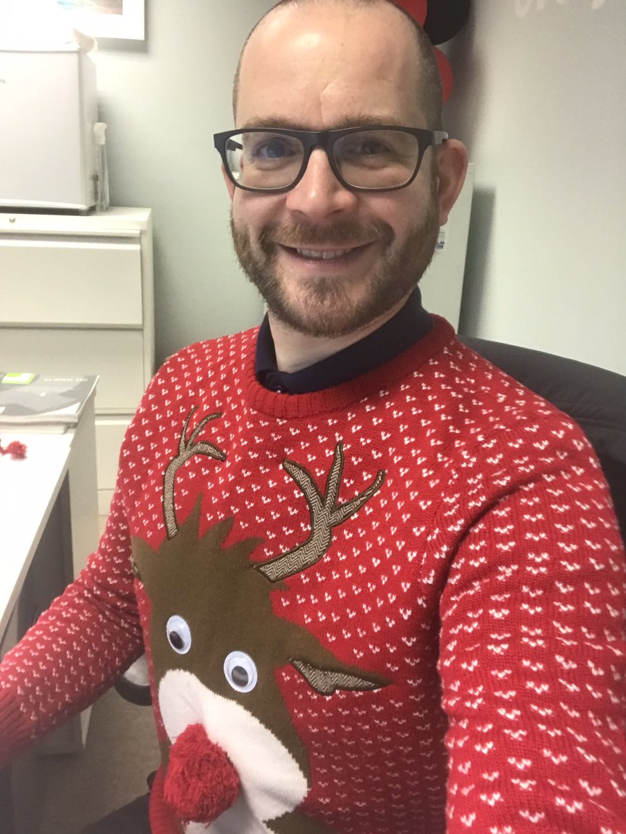 davyt2908's tweet photo. Day 3 @Tobermore 
It can’t feel anymore like Christmas!
#FestiveUpWeek
#ChristmasJumper
#TeamTobermore https://t.co/KVwkgQhdif