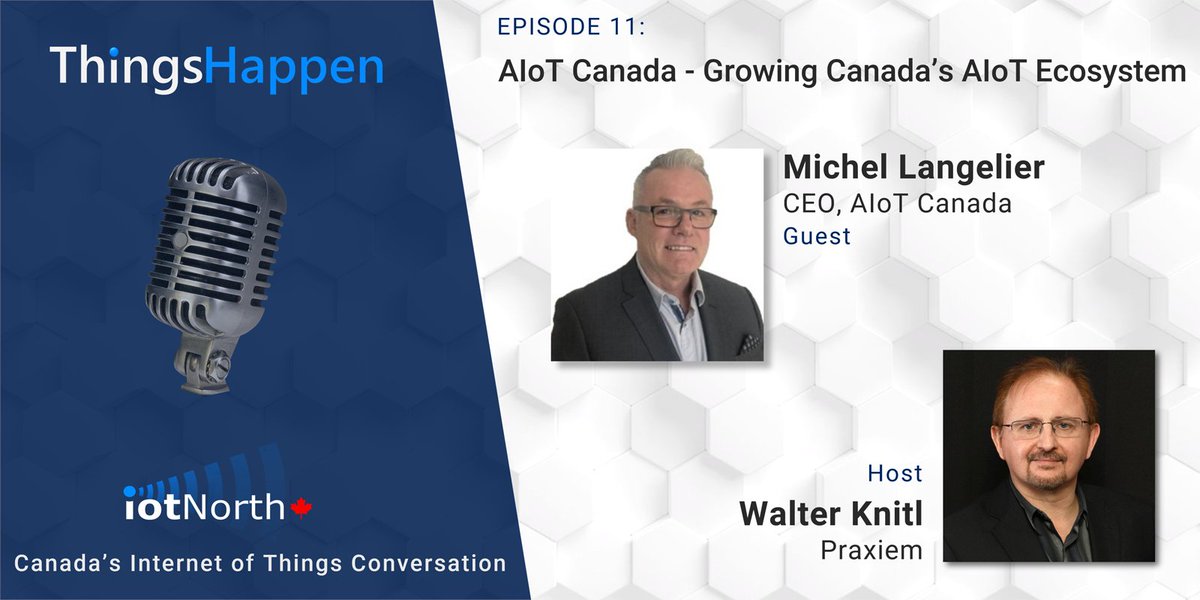 iotnorth's tweet photo. Inspire Your #IoT Mindset - hear latest #ThingsHappen #podcast w/ @Michellangelier at @aiotcanada for insights on 🇨🇦's #aiot landscape & vision to grow it ... hosted by @waltofk @praxiem
🎙️https://t.co/AiuCOBMUQI
#iotNorth #iotcommunity #DigitalTransformation #gcdigital https://t.co/bjyyEOefZ2