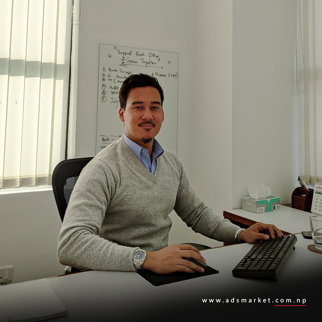 adsdigitalnp's tweet photo. Overseeing the day to day while operating from behind the scenes is a job that not everyone can do with ease and grace. Mr. Rashim Bajracharya, however, is not like your typical boss. (1/5)

#ads #LifeAtAds #DigitalMarketinginNepal #AgencyLife #Thankful https://t.co/nYebYpcGdH