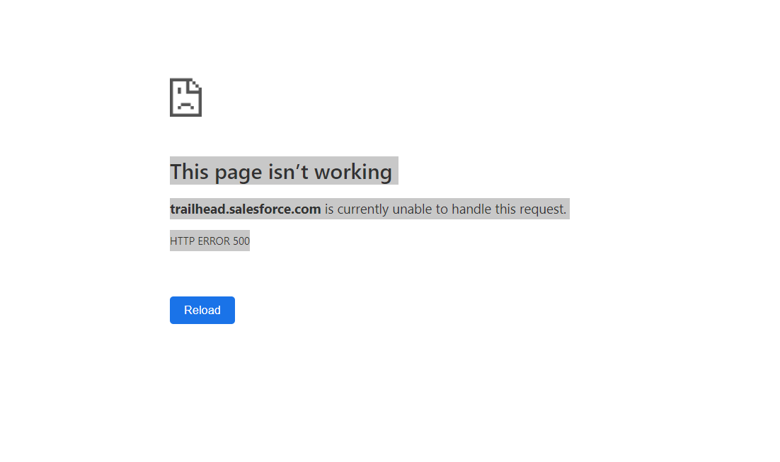 S_Santhoskumar's tweet photo. @gauravkheterpal @trailhead The same happened😞 to me https://t.co/evWdjjPBbq