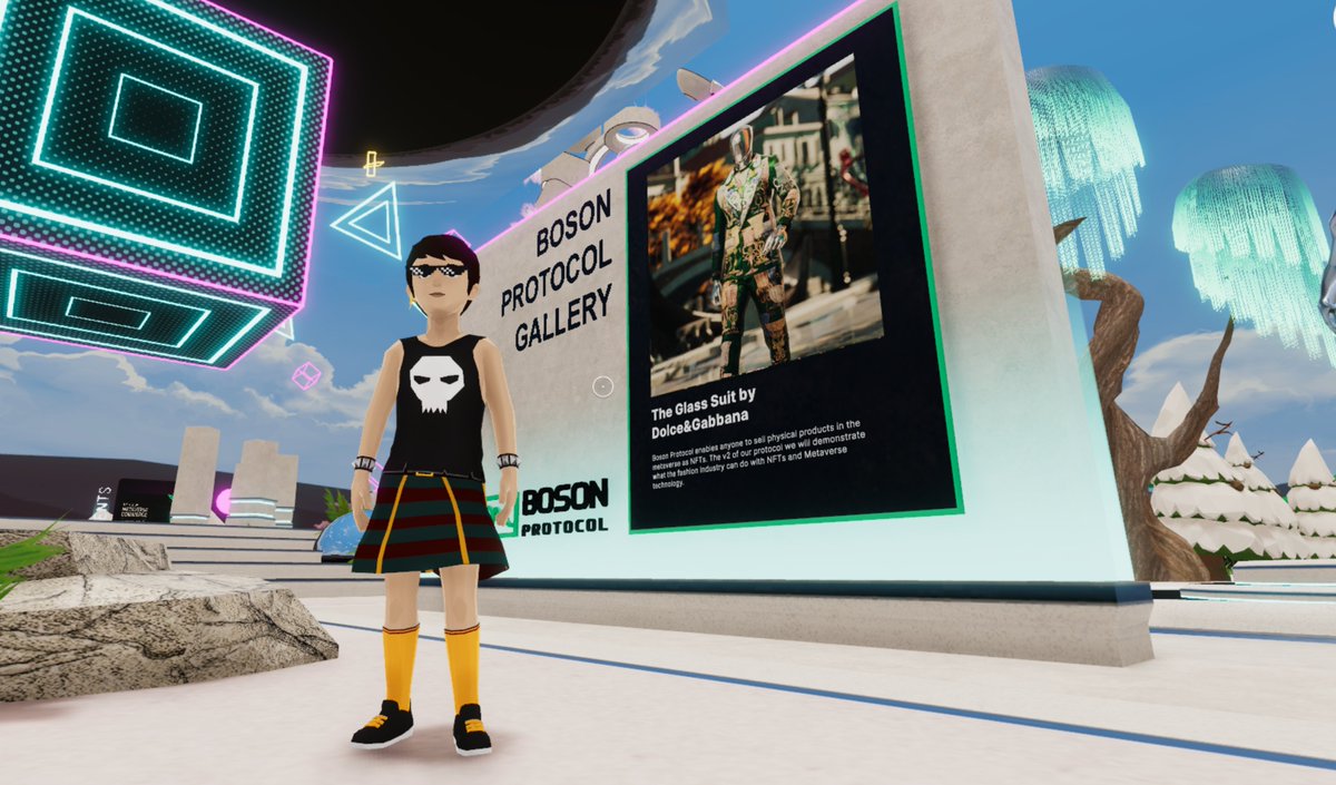 Just hanging out at Boson Protocol's new gallery #TheGlassSuit $Boson