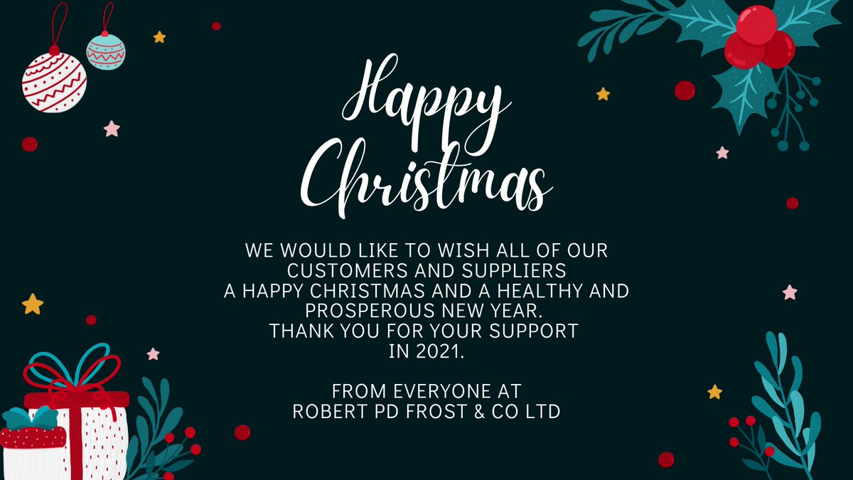 Please note that we are closed from mid-day on Friday 24th December, re-opening on Tuesday 4th January at 8.30am.